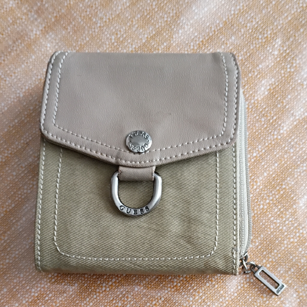 GUESS Taupe and Khaki Women's Wallet